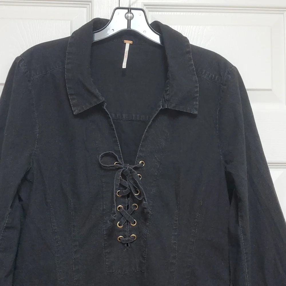 Free People El Dorado Midi Dress/Black - Picture 3 of 16